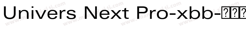 Univers Next Pro-xbb字体转换